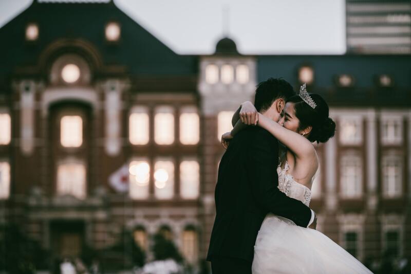 東京駅前での☆