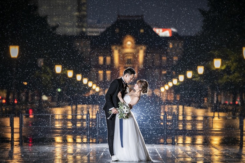 地面にライトアップ☆