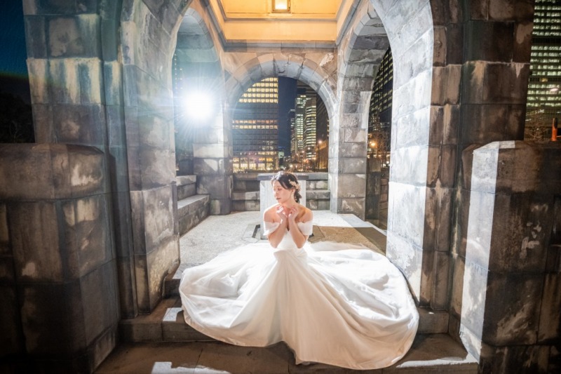 ご新婦様のお座りショット