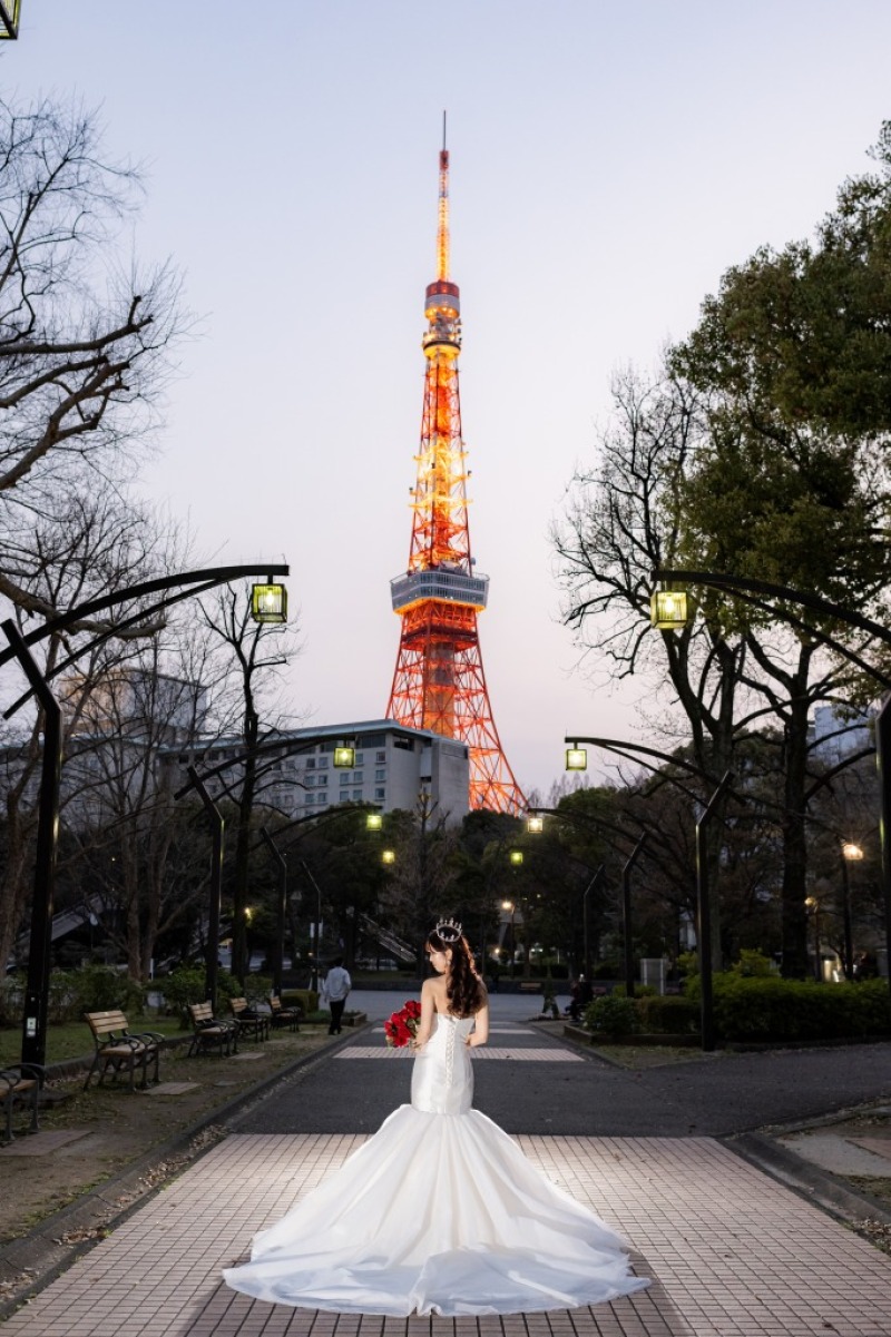 ロマンチックなご新婦様のソロショット