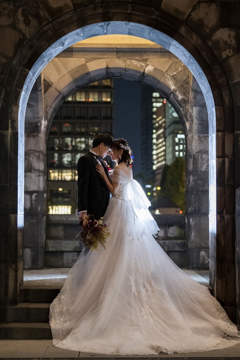 おでこ合わせて