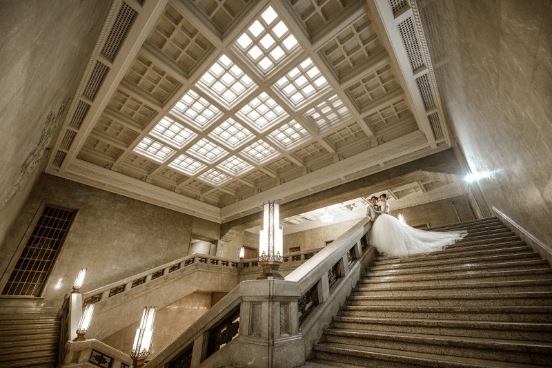 歴史感じる国立博物館で階段ショット♪