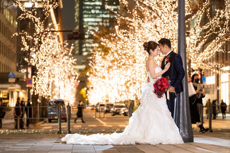 イルミネーションとともに