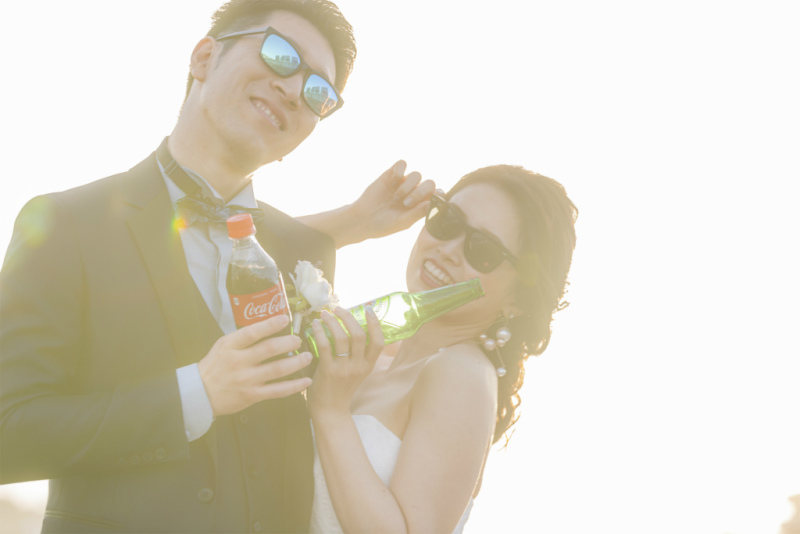 大好きなドリンクを片手に☆