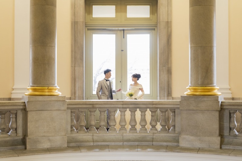 表慶館の二階にて…♡