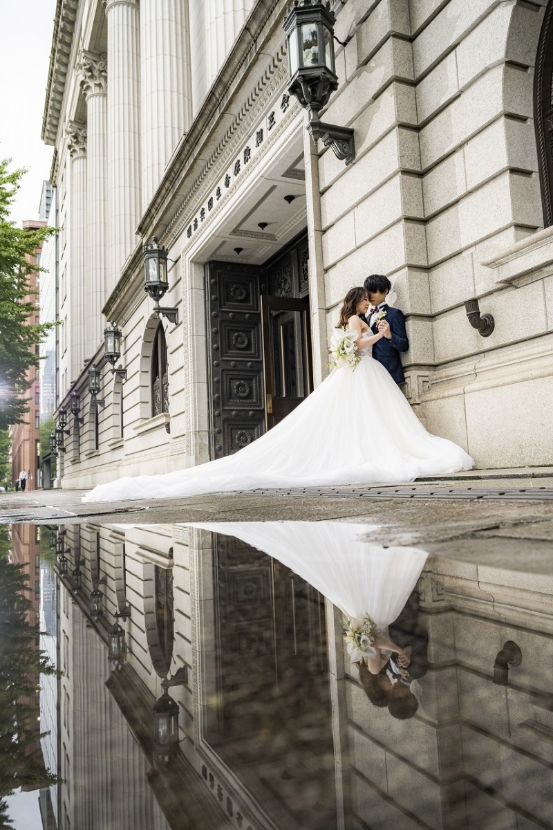 安田生命ビルから前撮りスタート！