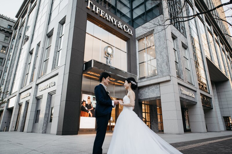 Tiffany前で仲良しショット☆