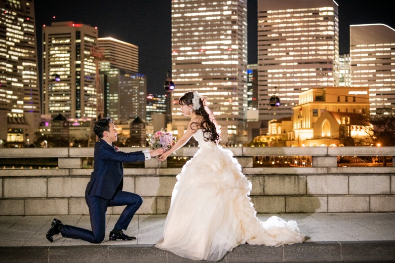 万国橋でプロポーズショット！