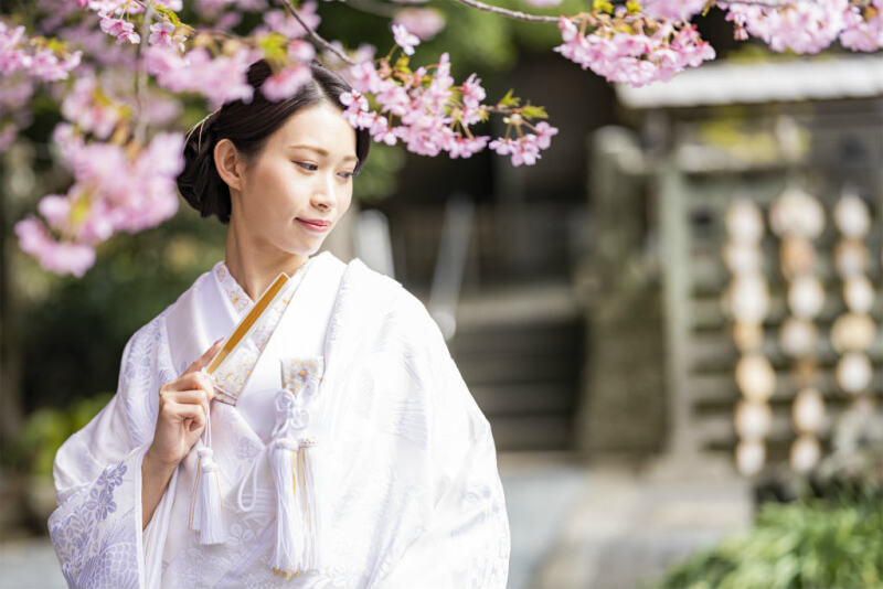 白無垢に身を包んでソロショット♪