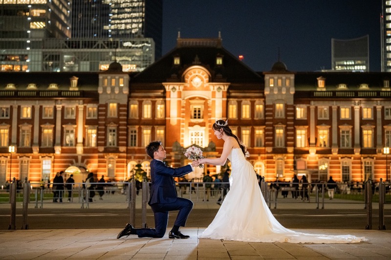 【Day or Nightプラン】東京駅の煌めく夜景に包まれた特別なウェディング