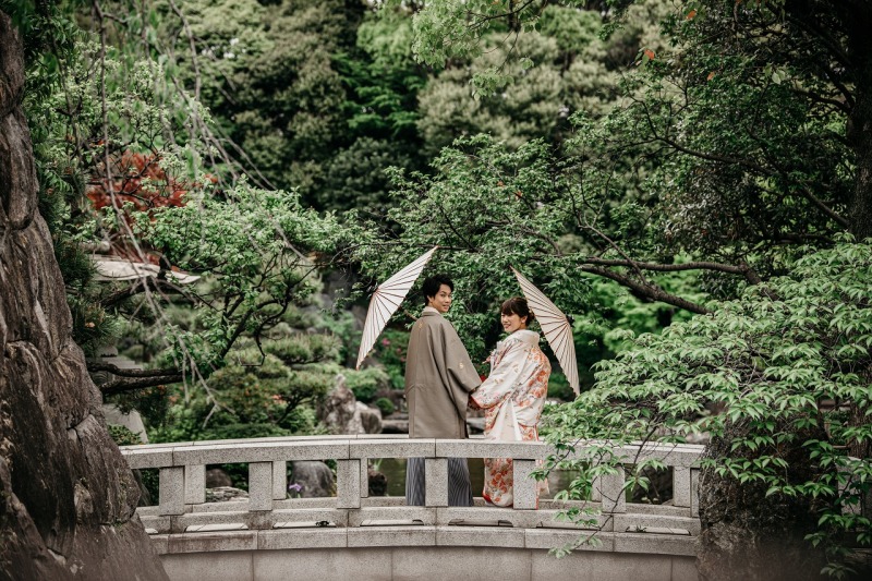 自然に囲まれたツーショット☆