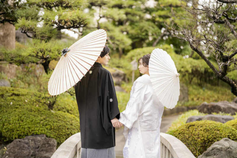 橋の上をおふたりで♡