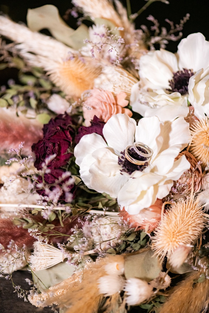 おふたりのブーケとおふたりの指輪♡