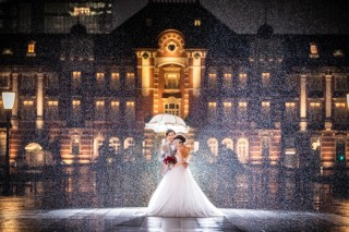 雨の日の東京駅ナイト撮影☆