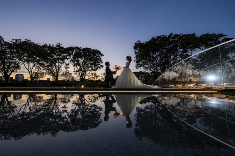 トワイライトショットを和田倉噴水公園で