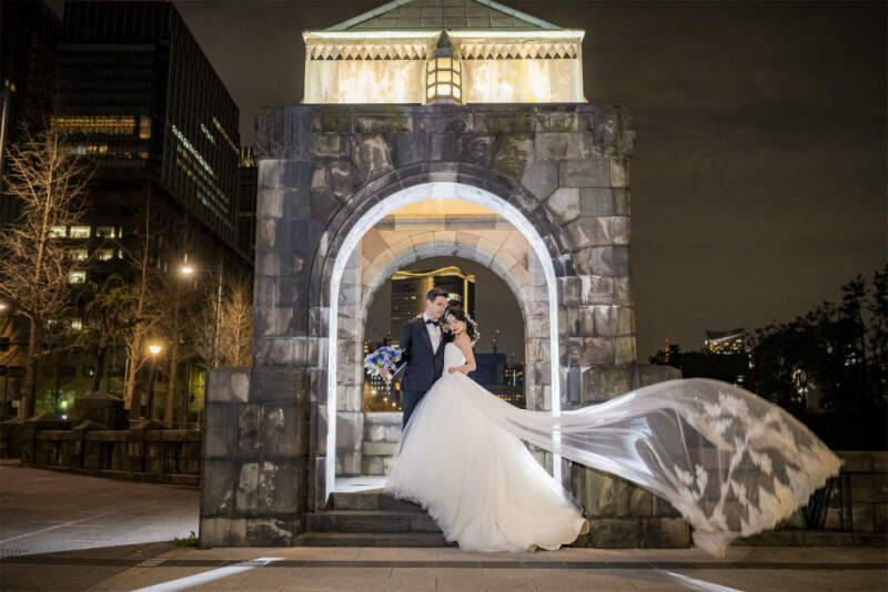 和田倉門から靡くベールショット☆