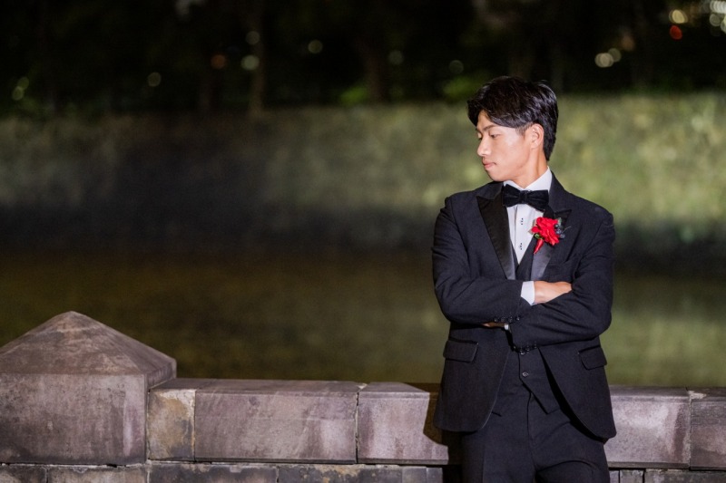 ご新郎様のソロショット。