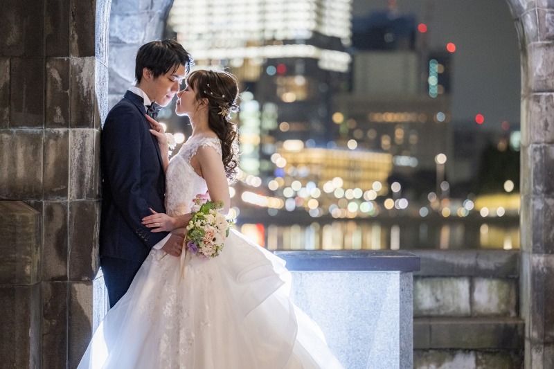 和田倉門と東京の夜景を…