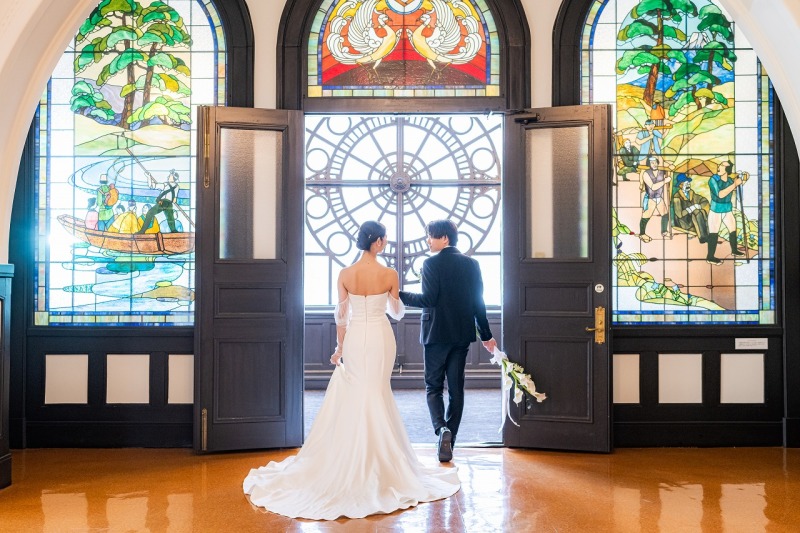 おふたりのバックショット