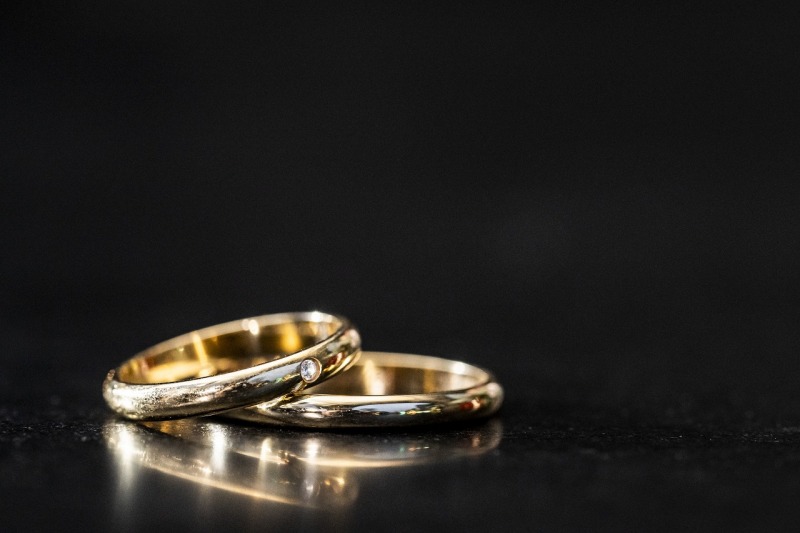 思い出の指輪もしっかりと