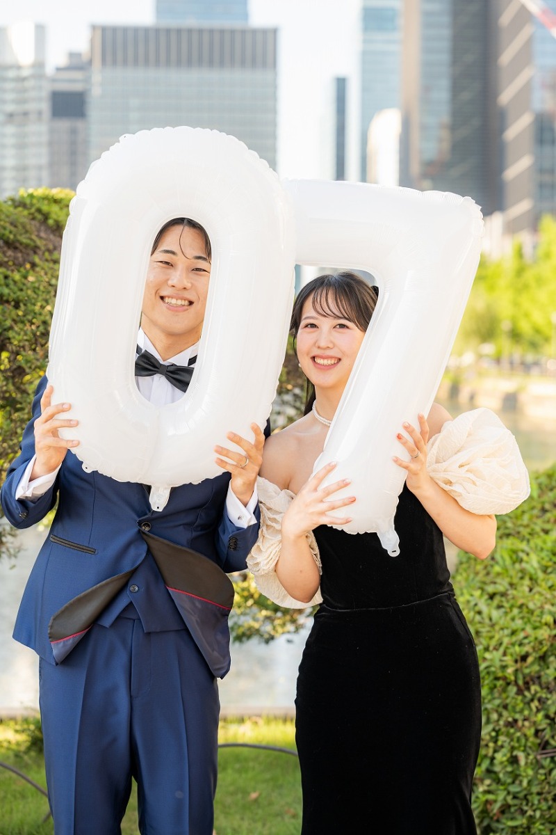 おふたりの大切なご婚礼日の「07」のバルーンを♪
