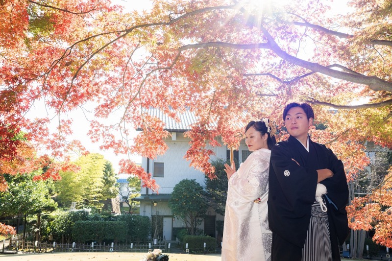 【和装と洋装で紡ぐ一日 ふたりらしさを残した撮影】和装と洋装で紡ぐ一日