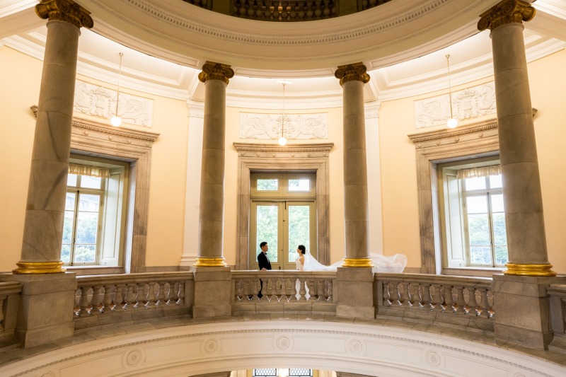 遠くなびくベールショット!