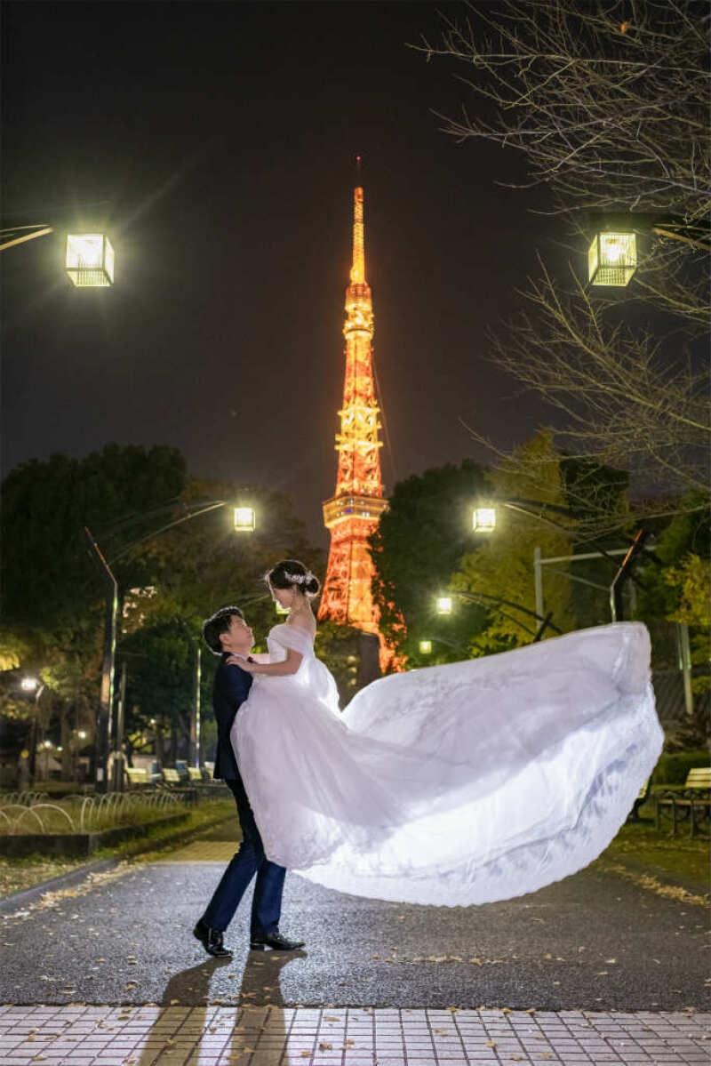 舞い降りるような抱っこショット☆