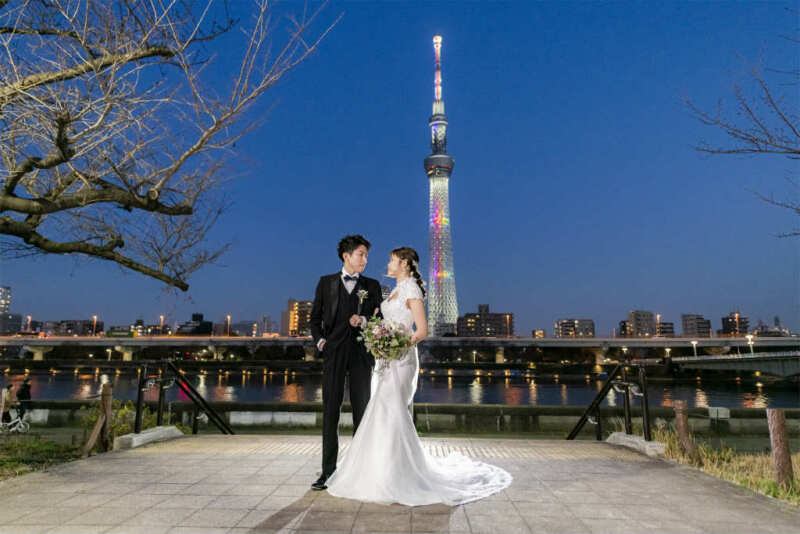 虹色に輝くスカイツリー☆