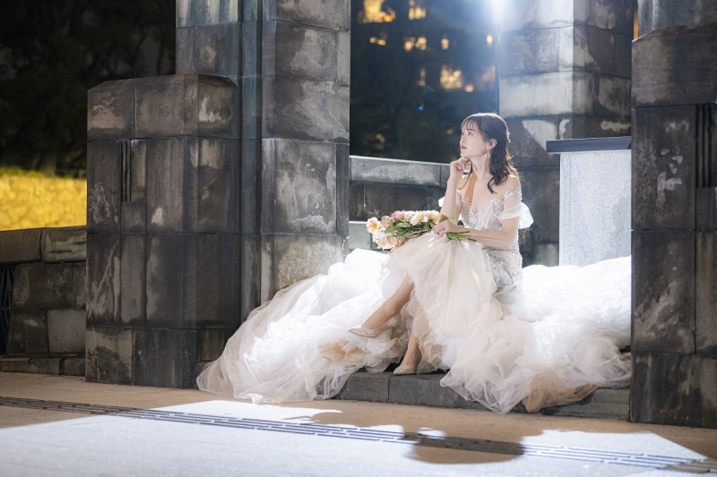 お座りショット♡