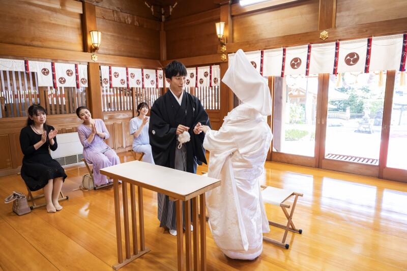 形に残る誓いの指輪の交換♡