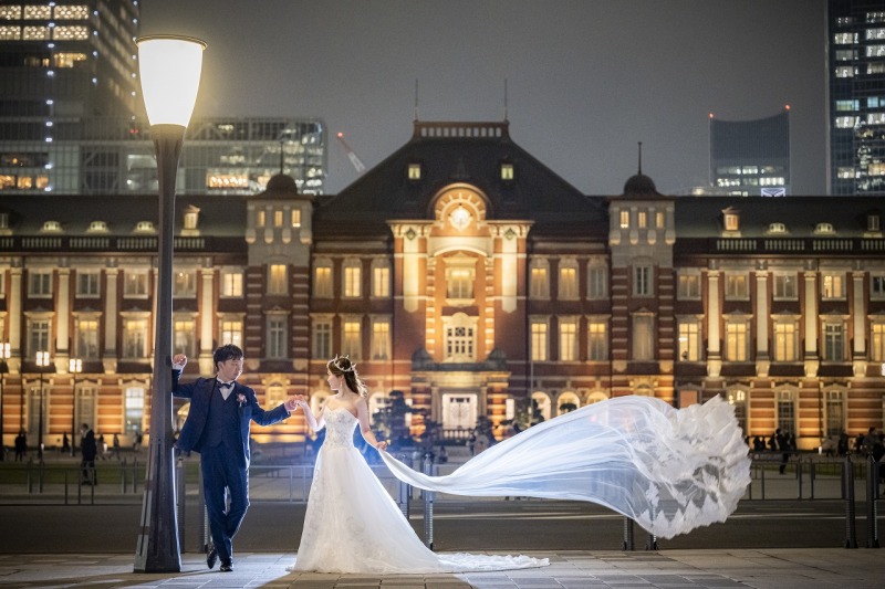 ベールショットを東京駅で♪