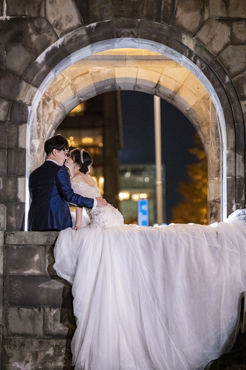 お二人鼻をくっつけて