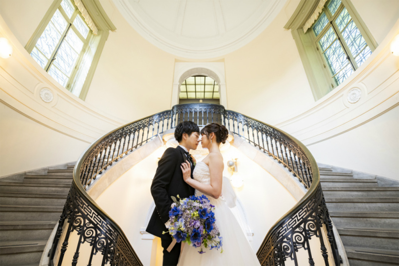 螺旋階段でお鼻こつん☆