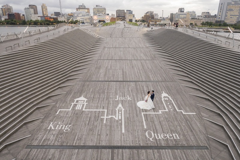 大桟橋のキング・クイーン・ジャック