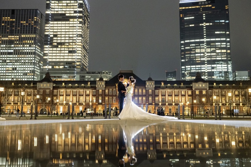 東京駅で映しこみセンターショット☆