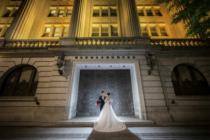 明治安田生命ビルで外国風の一枚