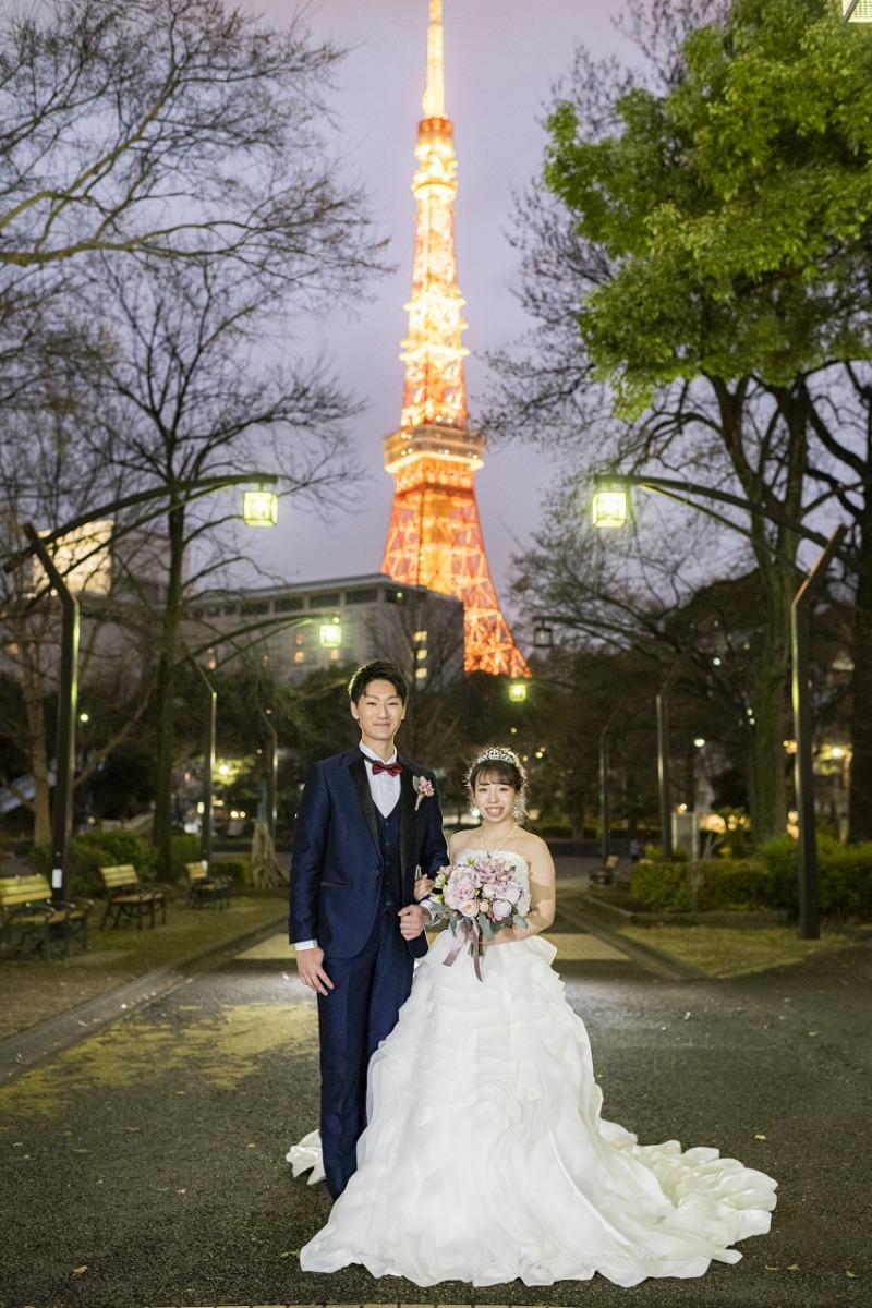 東京タワーが大きく見える公園♪