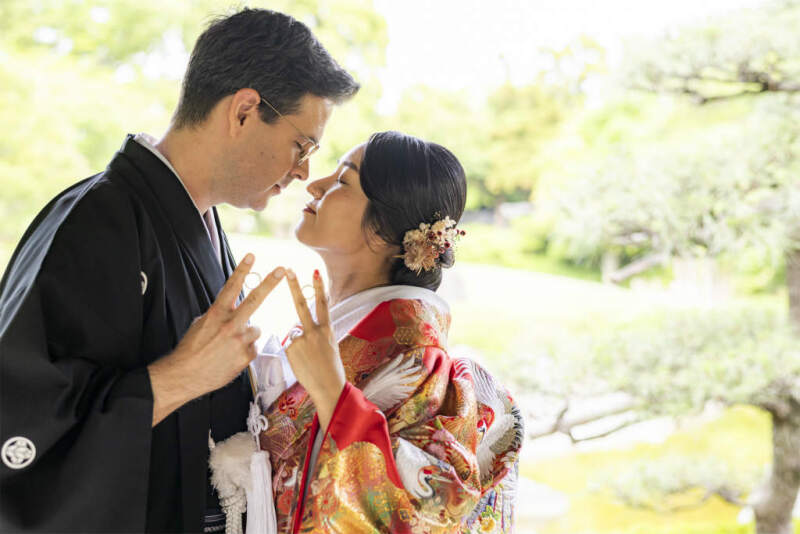 ラストはお茶目にピース！