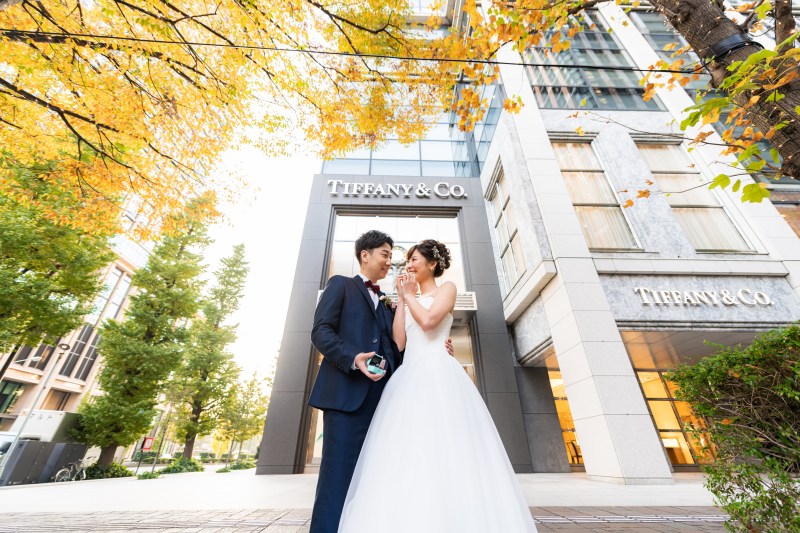 ティファニーの前で♪