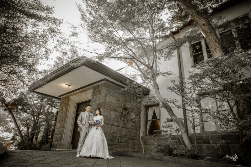 旧細川侯爵邸の外観から撮影スタート！