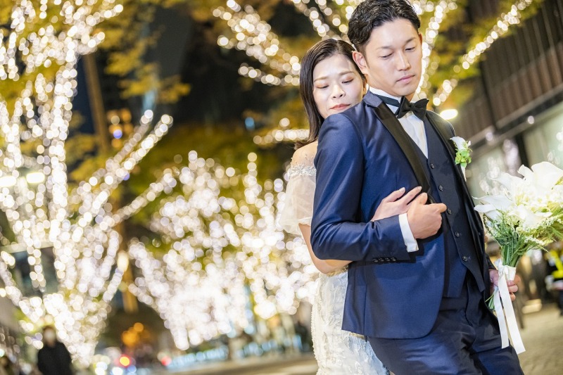 イルミネーションで寄り添って♡