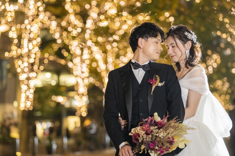 イルミネーションとともに