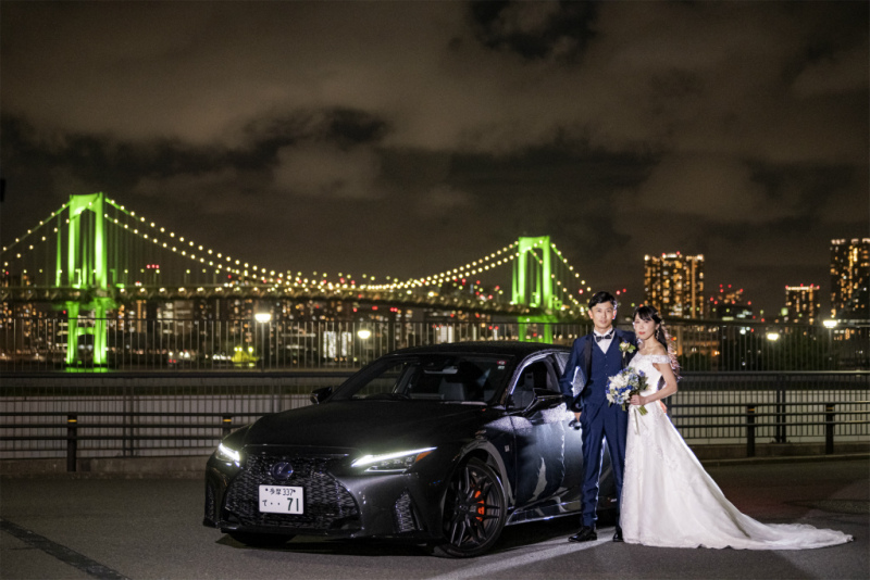 東京駅、お台場でお車もご一緒にナイトフォト！