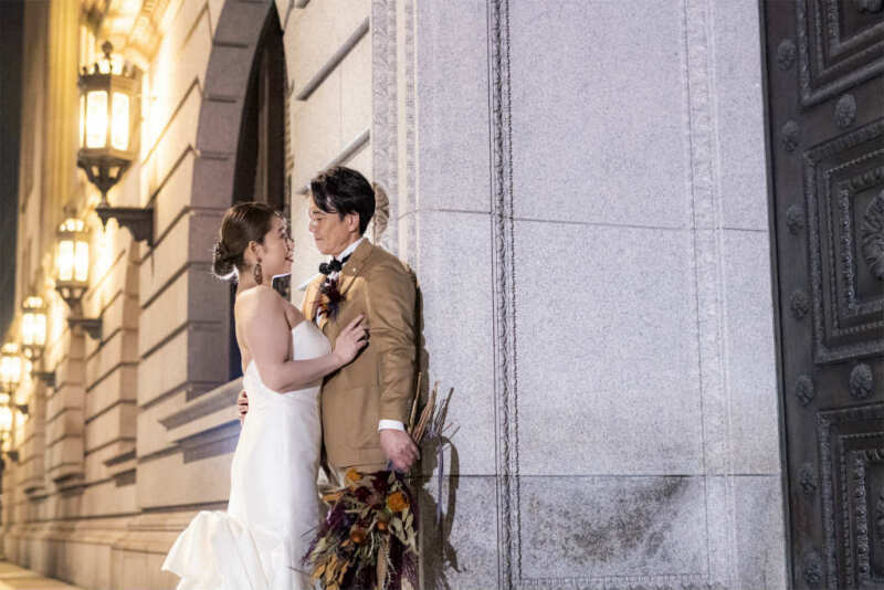 安田生命ビルでロマンス映画の一幕を