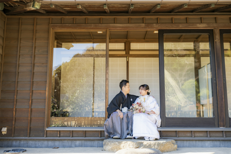 縁側でおふたり仲良く未来のお話を…♡