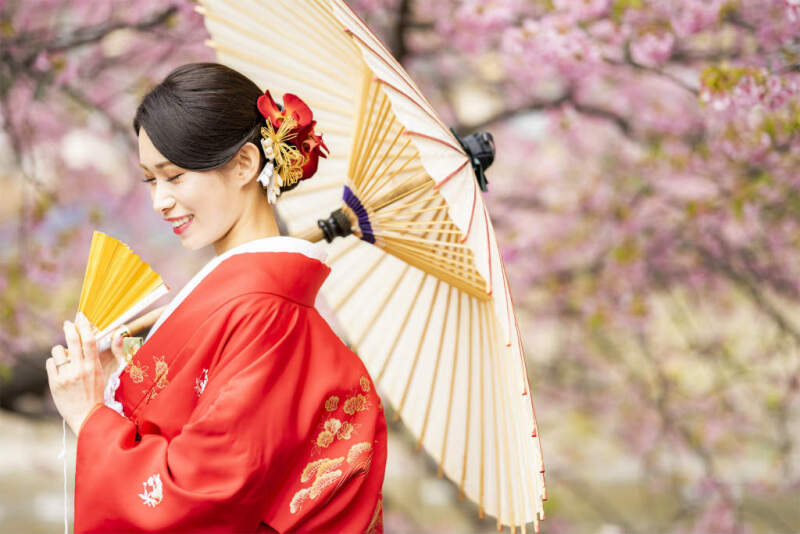 白無垢から色打掛に！