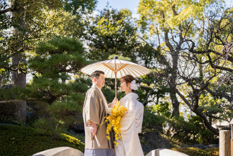 相合番傘ショット♡