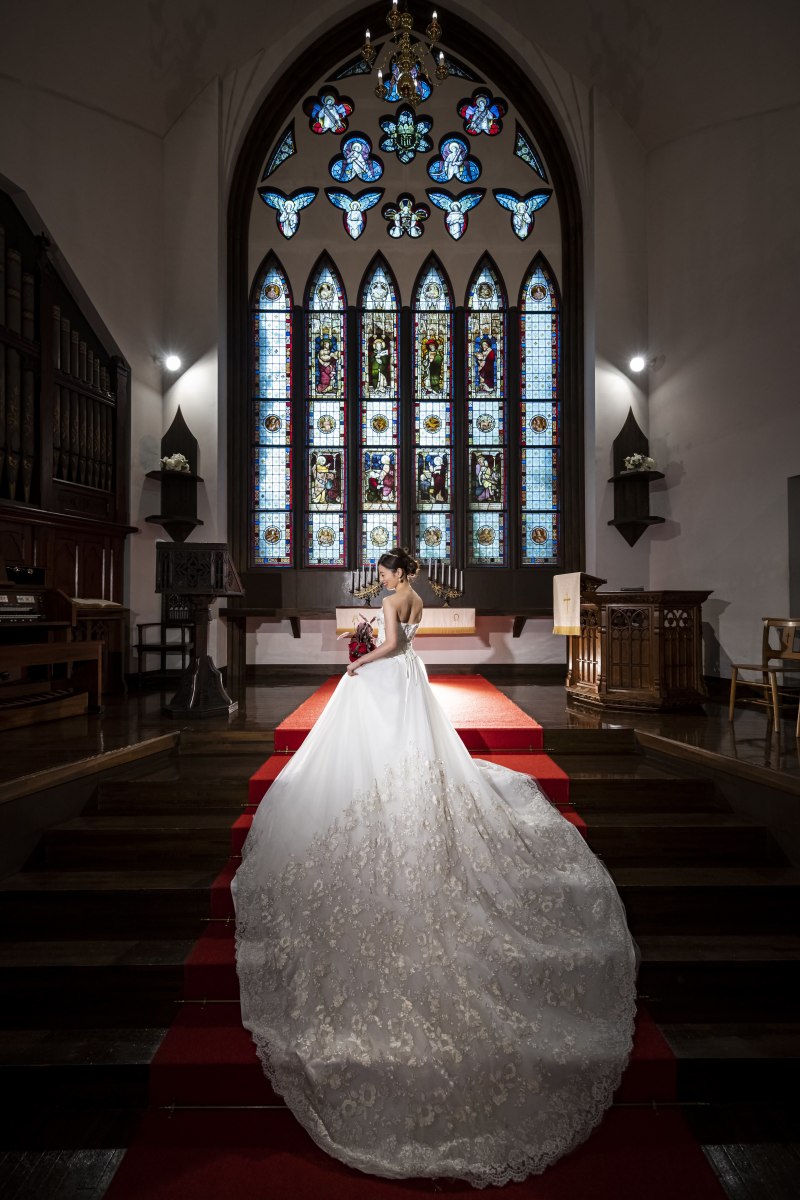 ステンドグラスとともに☆