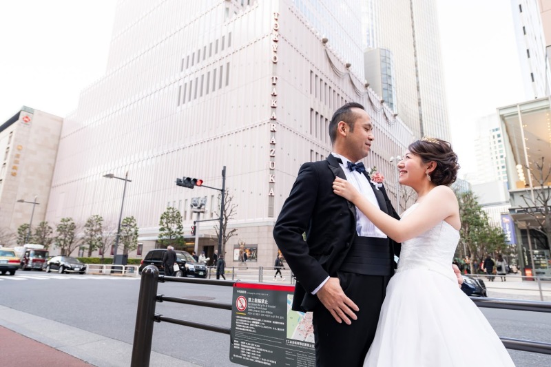 お二人の大好きな場所で前撮り☆